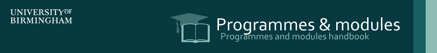 Programme And Module Handbook
